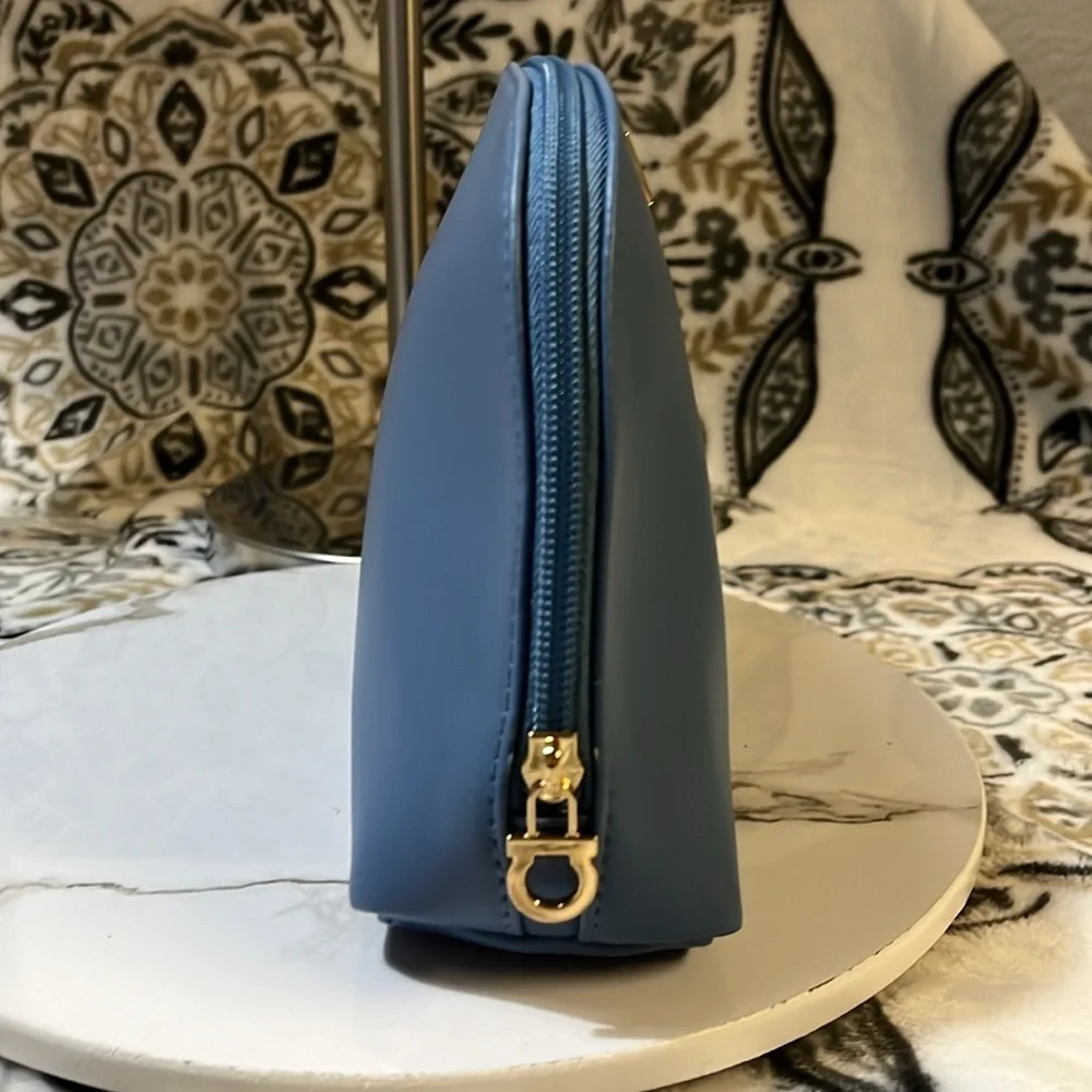 Ferragamo Travel Pouch for Turkish Airlines, Blue